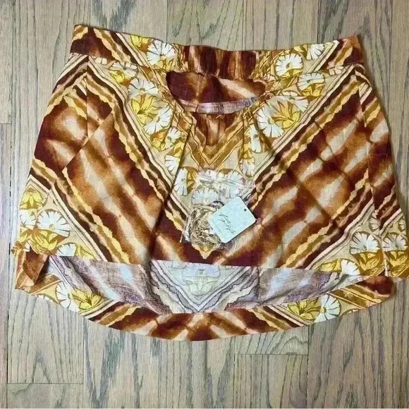 Free People Women's Kendra Cotton Printed Strapless Top Size X-Small - Picture 13 of 15